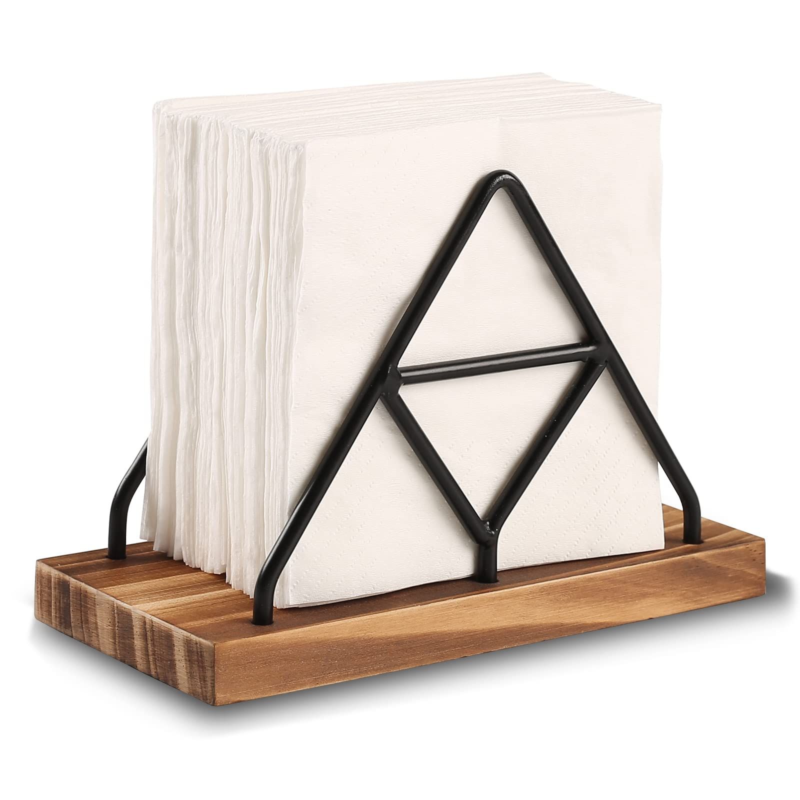 Modern Mail Holder for Home Office, Metal Letter Organizer Sorter for Desk, Cutout Mail Envelope Design
