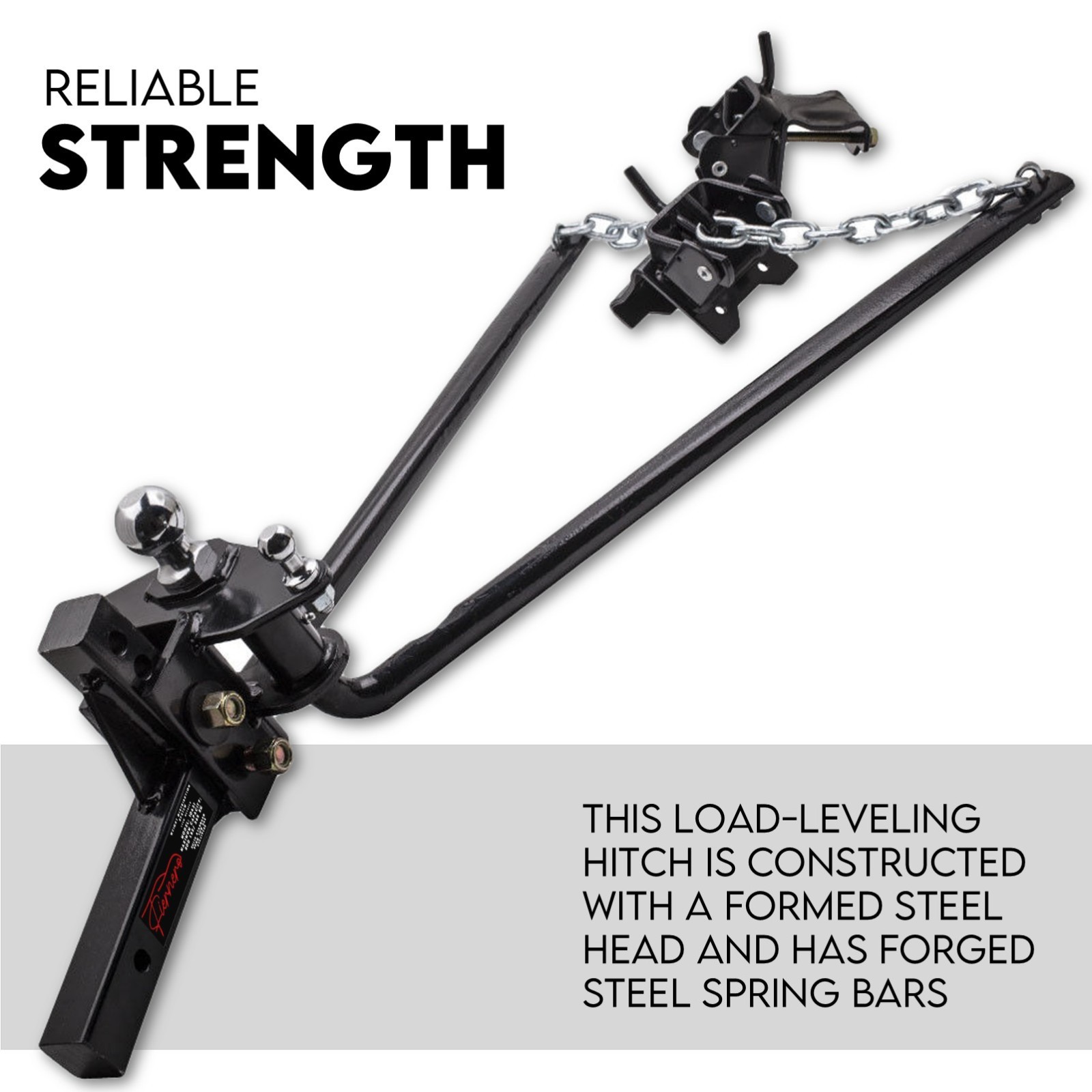 800lbs Weight Distribution Hitch System Load Leveller Caravan Anti Sway Bars — image 3