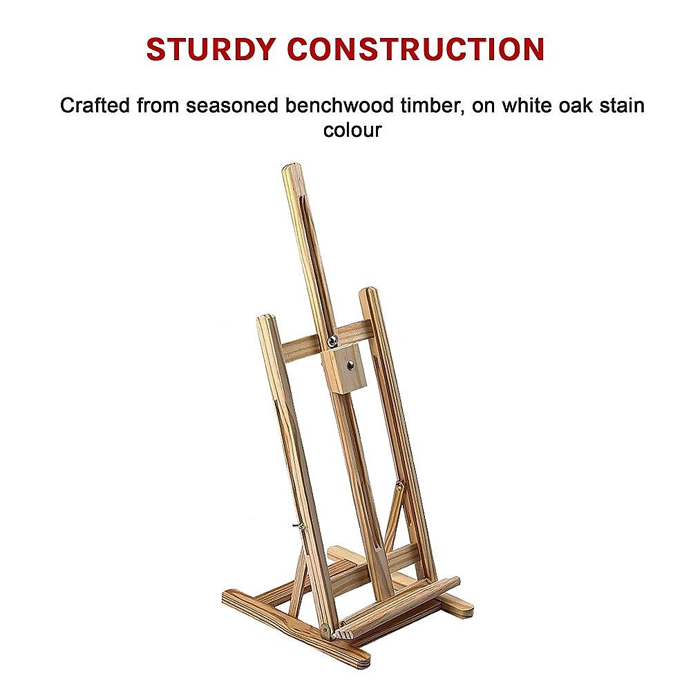 Tabletop Easel Wood Studio H Frame Artist Painting Display Stand For Art Wedding Shop Use โ image 6