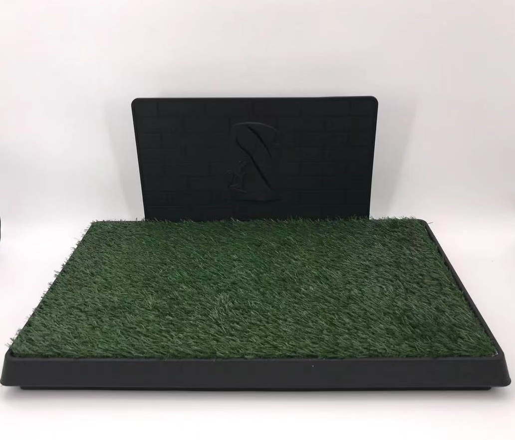 YES4PETS XL Indoor Dog Puppy Toilet Grass Potty Training Mat Loo pad with 2 grass — image 2