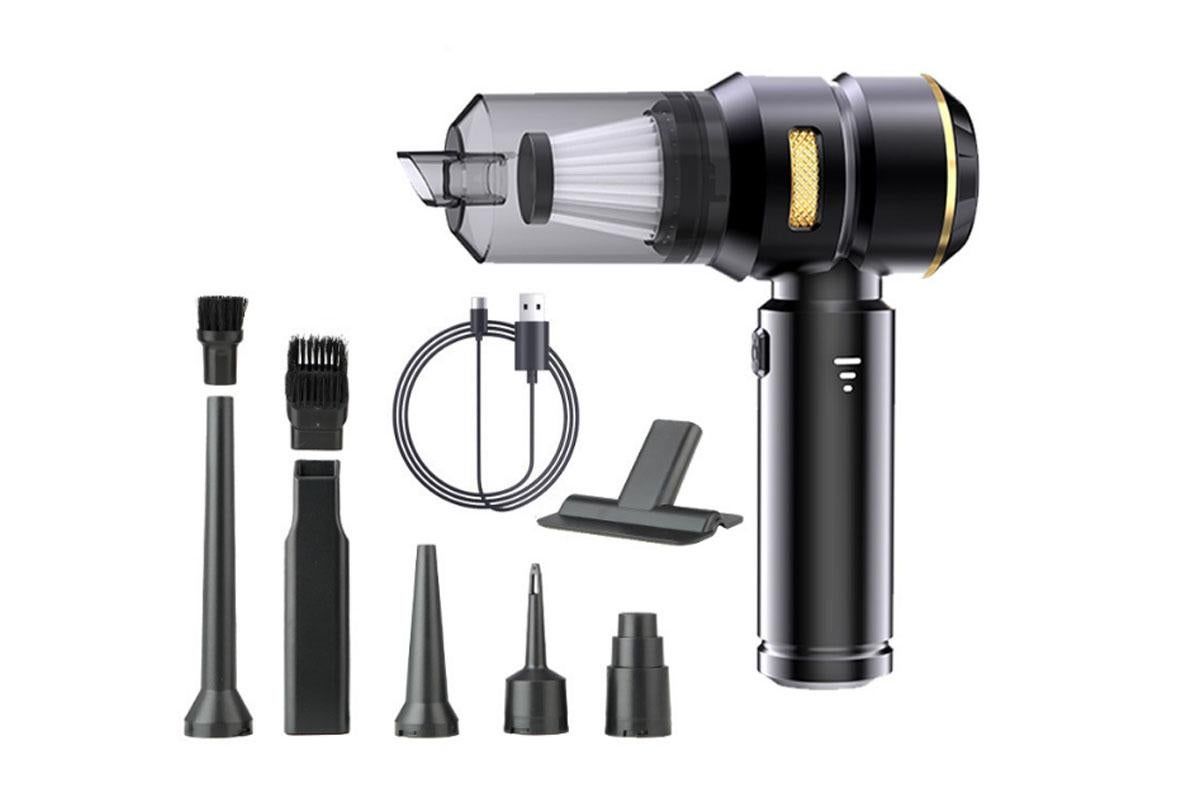 Cordless Handheld Car Vacuum Cleaner 4-in-1 Wireless Vacuum with Brushless Motor Mini Car Vaacuum Cleaner -Black โ image 3