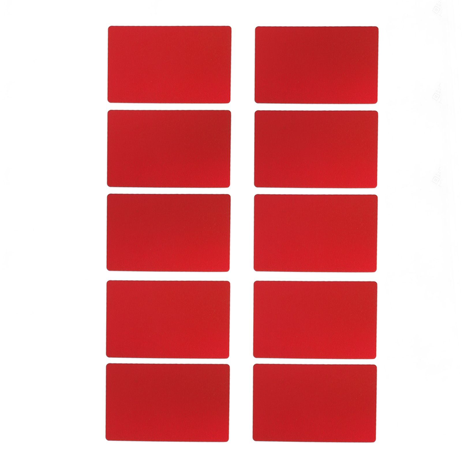 50PCS Business Name Card Laser Engraving Waterproof and Wear Resistant Aluminum Visiting Card for Company Red โ image 4