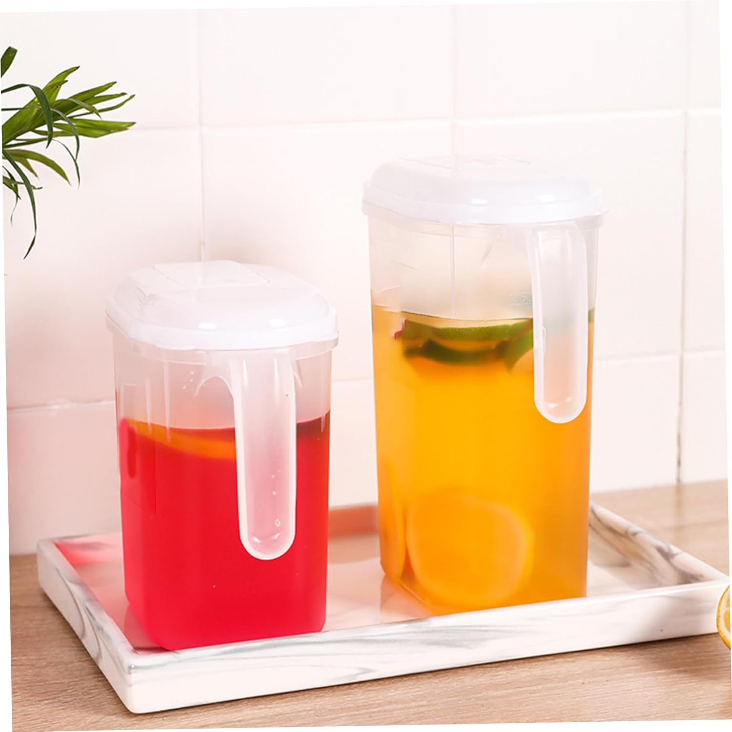 Cooling Water Jug 1.5L 2L Plastic Filter Lid Leak Proof for Juice Iced Tea — image 6