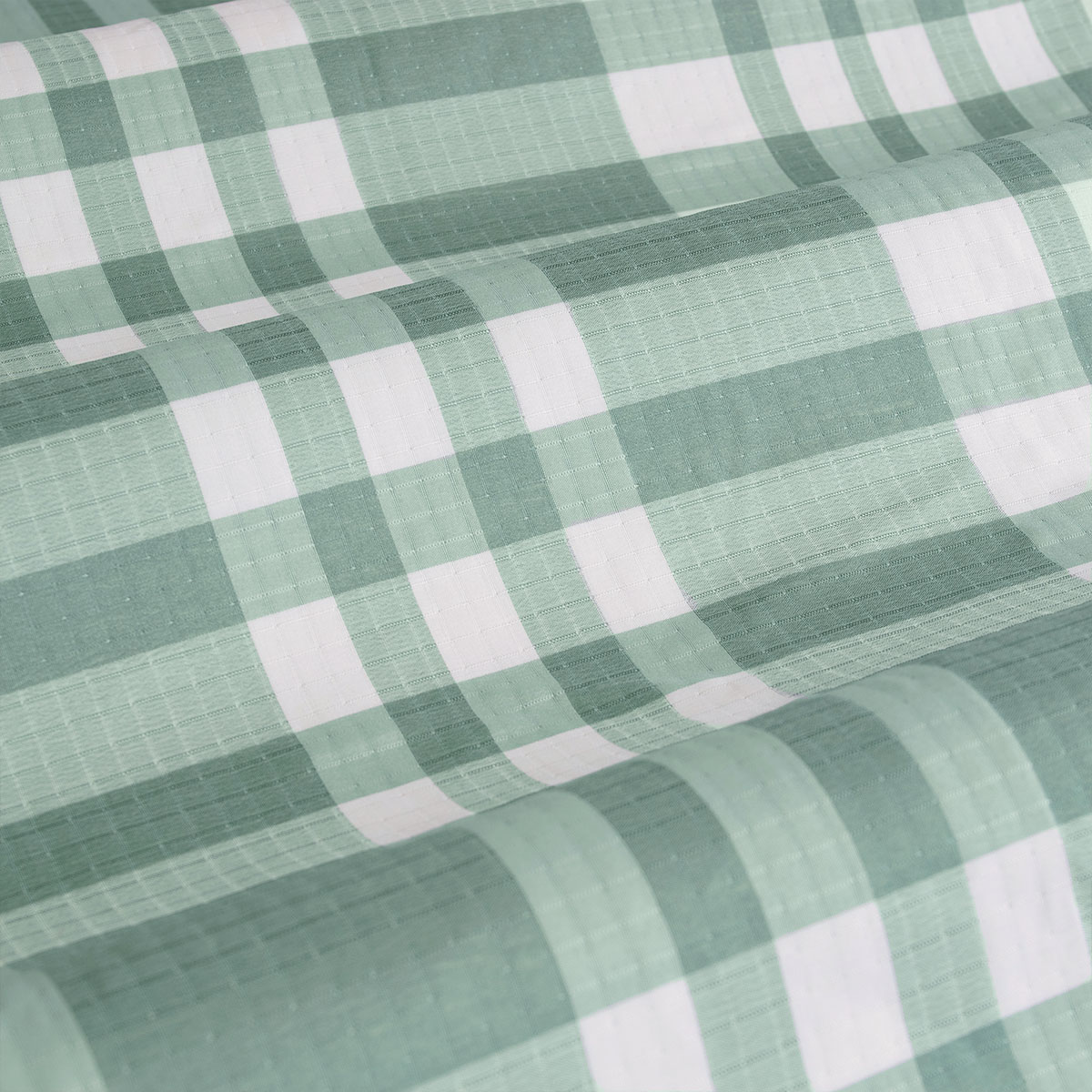 Ardor Ronan Green Plaid Jacquard Quilt Cover Set King — image 4