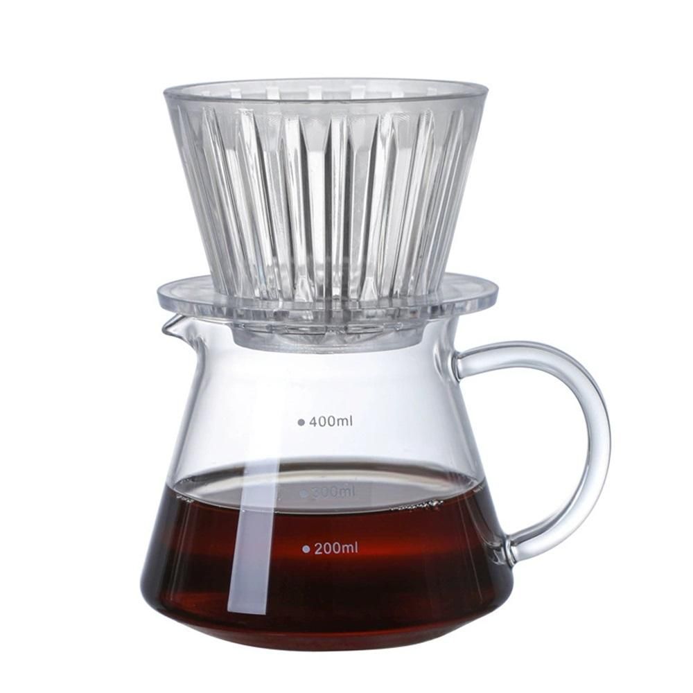 Coffee Dripper, Slow Brewing Coffee Pour Over for Cafe, Travel, Home&Offices, Single Cup Coffee Pour Over (Transparent)Excluding pots โ image 3