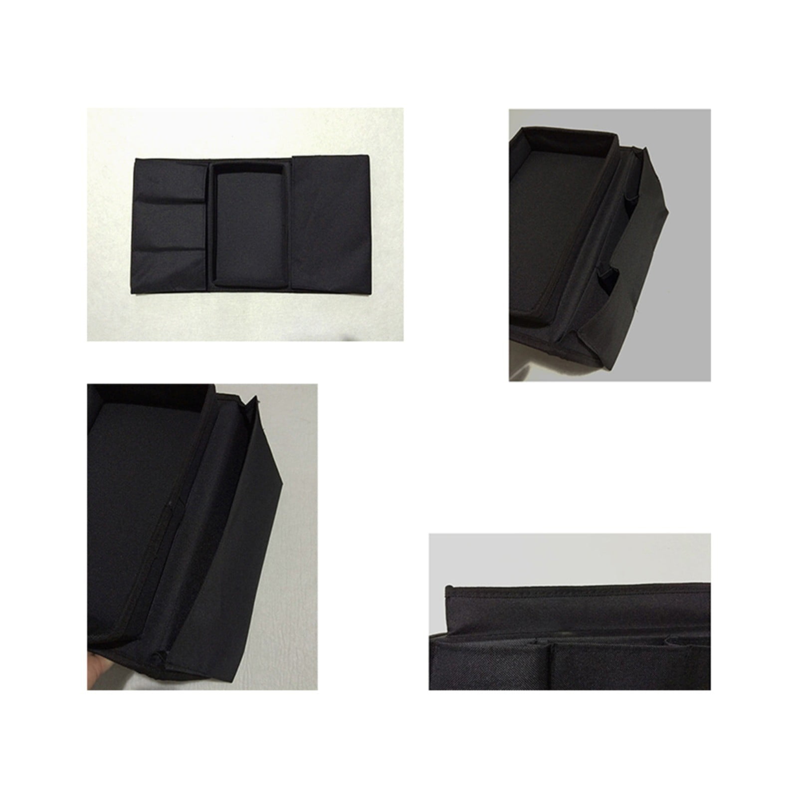 Sofa Armrest Organizer with Cup Holder - TV Remote Holder for Recliner & Couch, Armchair Caddy with Storage Pockets, Holds Cellphone, Black โ image 5