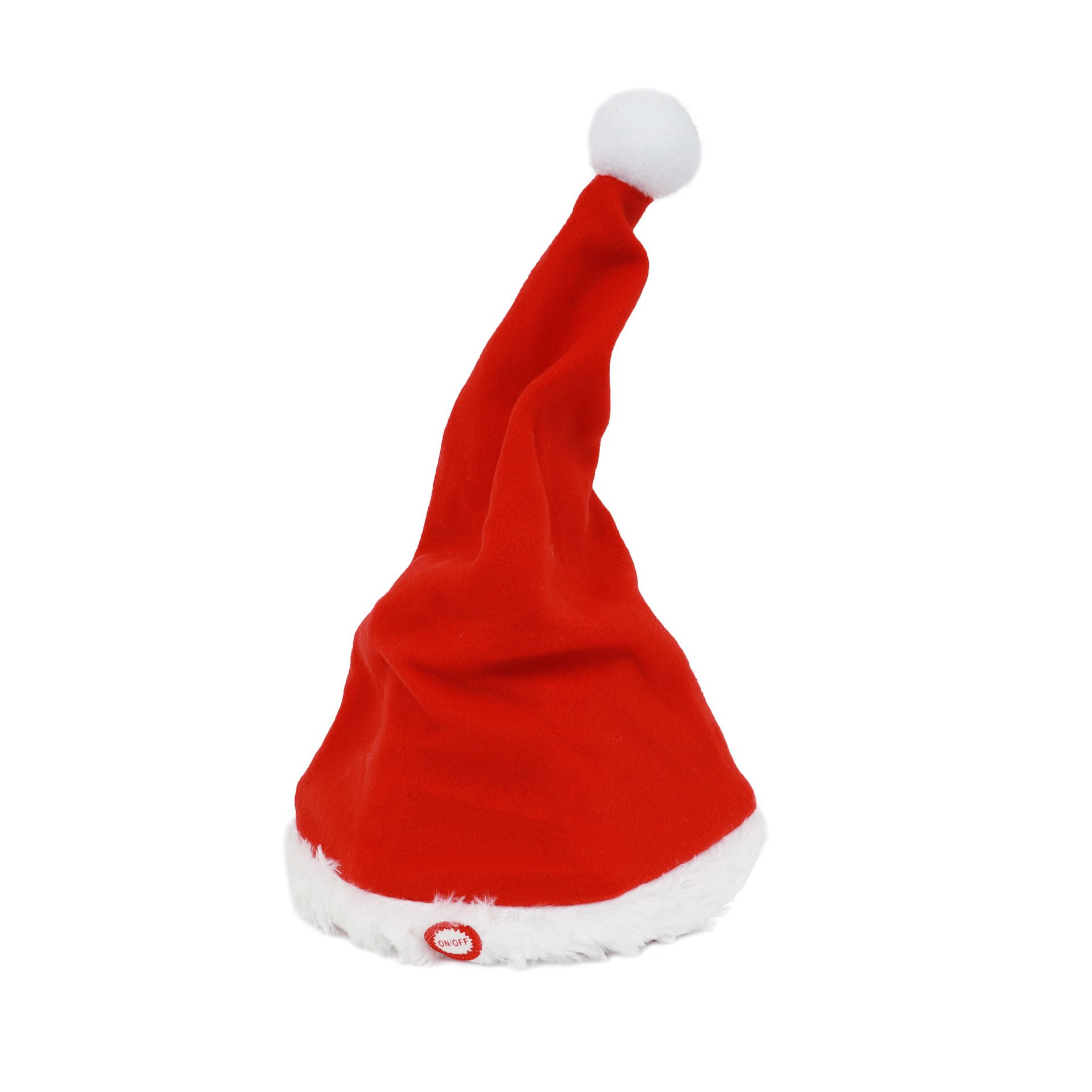 Battery Operated Singing and Dancing Santa Hat, Animated Plush Christmas Hat with Music and Movement for Party and Holiday Decor โ image 2