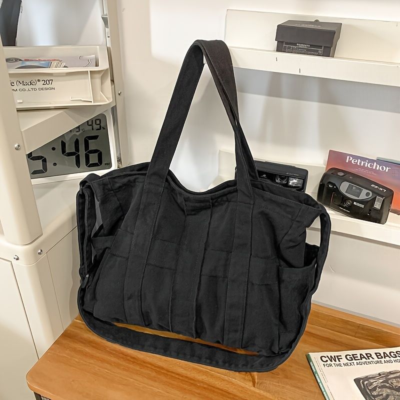 Unisex Bag Cross-Body Bag Shoulder Bag Tote Bag Large Capacity Bag Student Bag - Green - Size 38-14.5-32 โ image 2