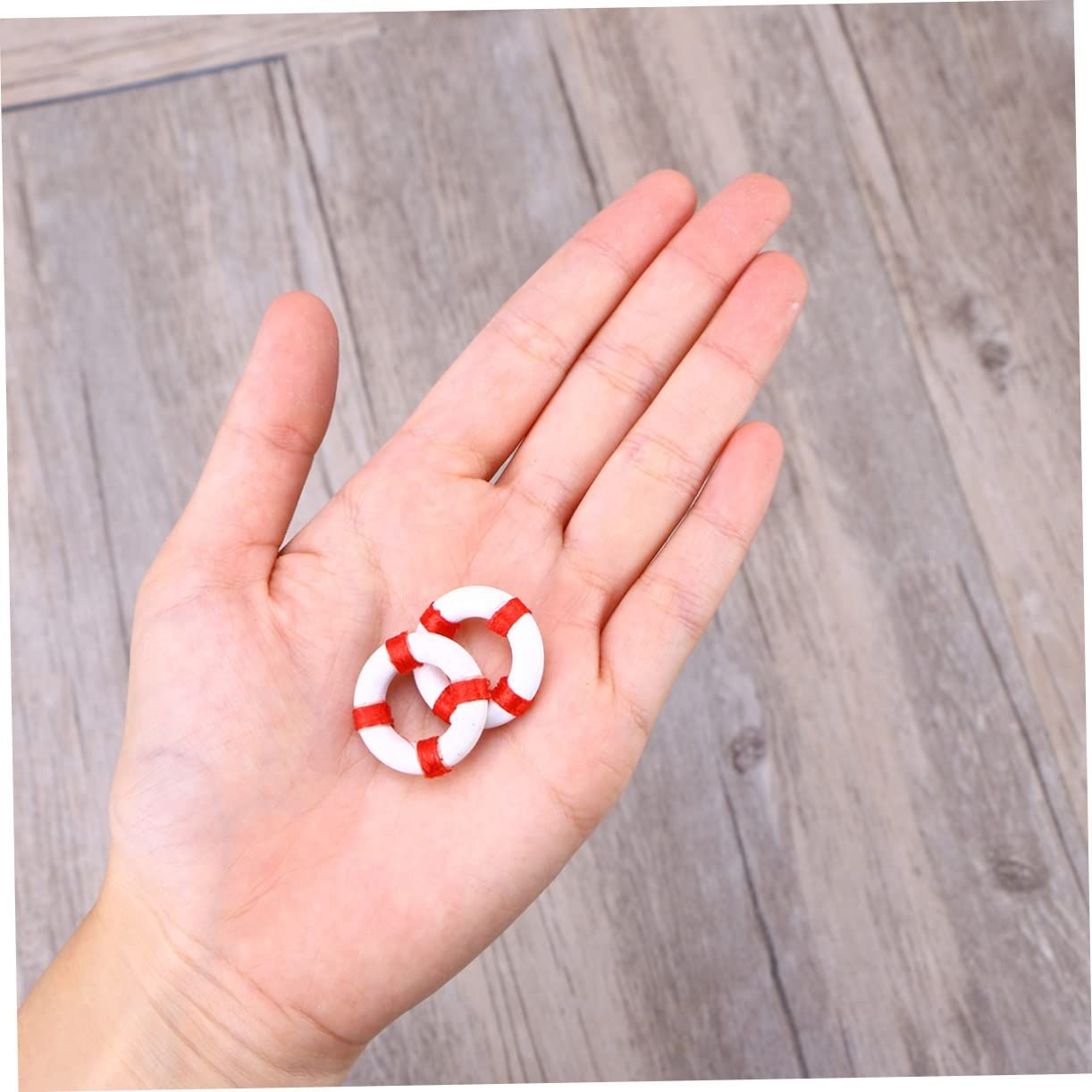 10pcs Mini Nautical Decor Mini Beach Decoration Marine Ornament Miniature Mediterranean Nautical Life Ring Micro Toys Ocean Toys — image 2