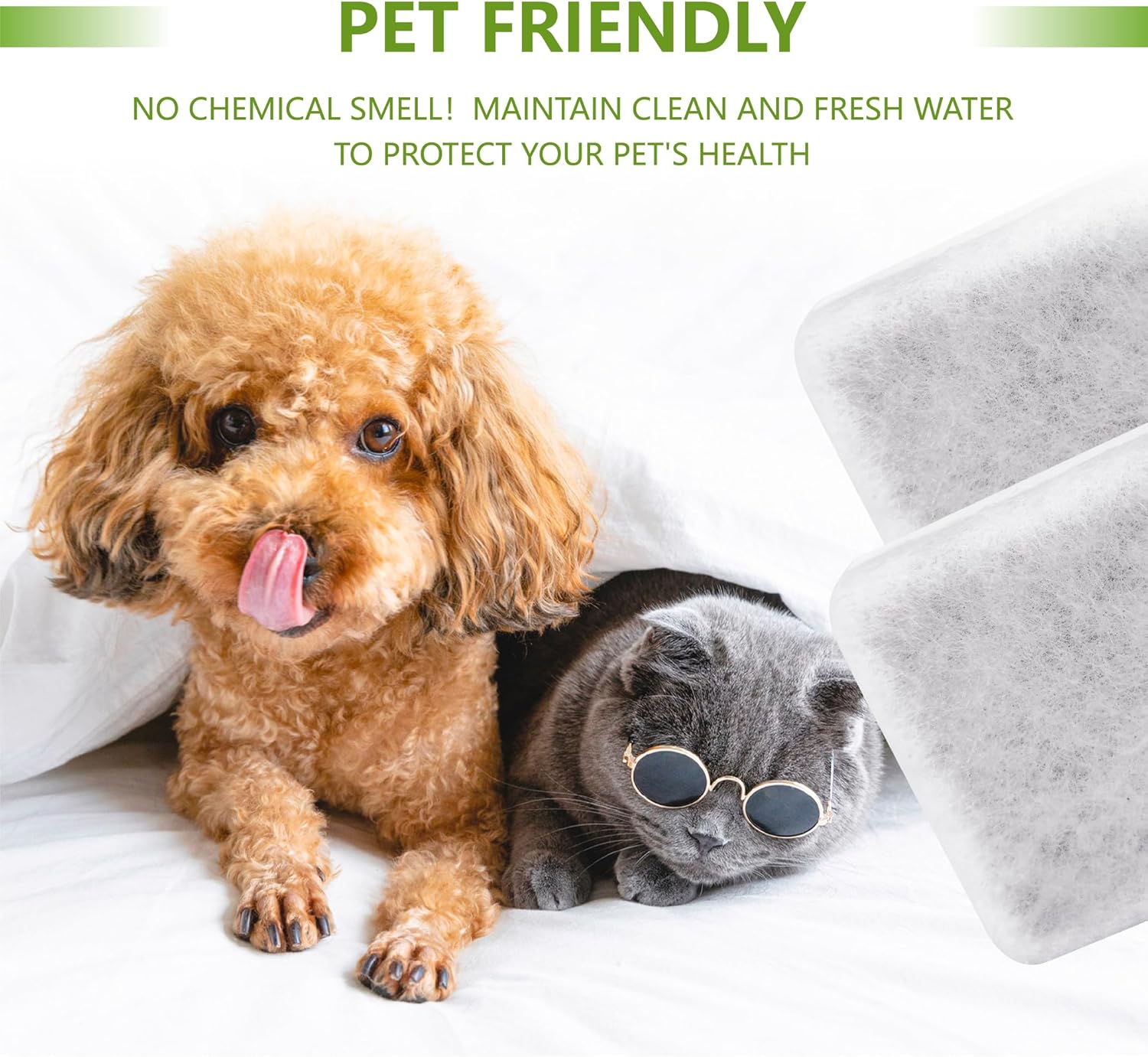 Pet Water Fountain Charcoal Replacement Filters Compatible with Petmate Replendish Mason Gravity Waterers, Automatic Cat Dog Water Bowl Dispenser Filters โ image 5