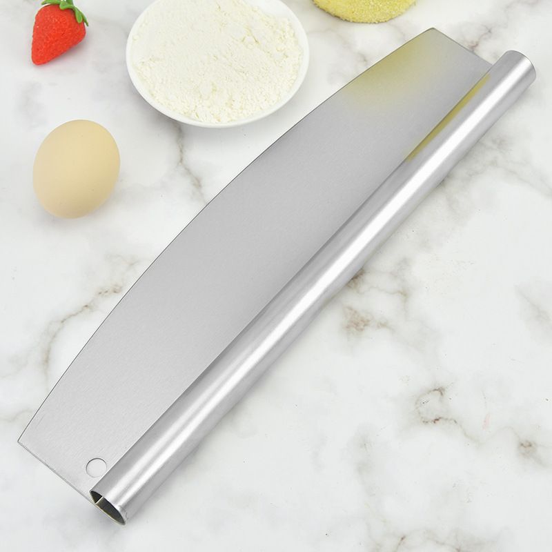Cutter Stainless Steel with Plastic Sheath Sharp Chef's Slicer Quality Pizza Accessory for Cutting Perfect Portions Dough,Cakes — image 3