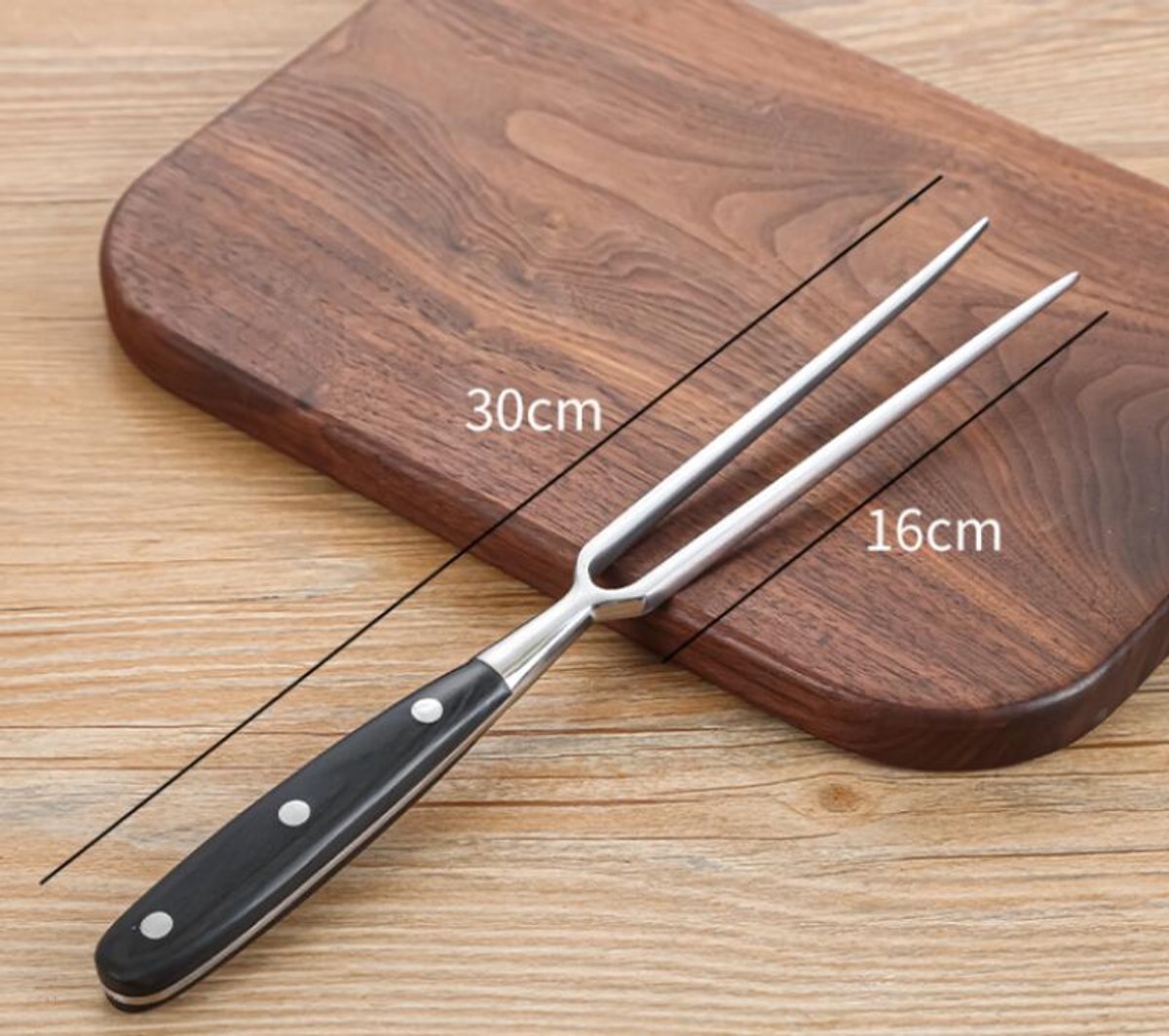 Waffle Fork - Meat Fork - Stainless Steel - With Handle - Serving Fork - Carving Fork - Waffle Iron Accessory - Cookware - Kitchen Utensils - For Grill Kitchen — image 5