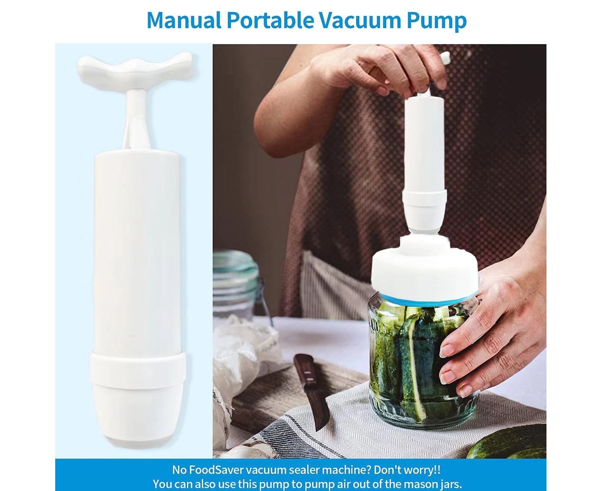 Food Storage Jar Sealing Machine - Manual Air Pump - White โ image 2
