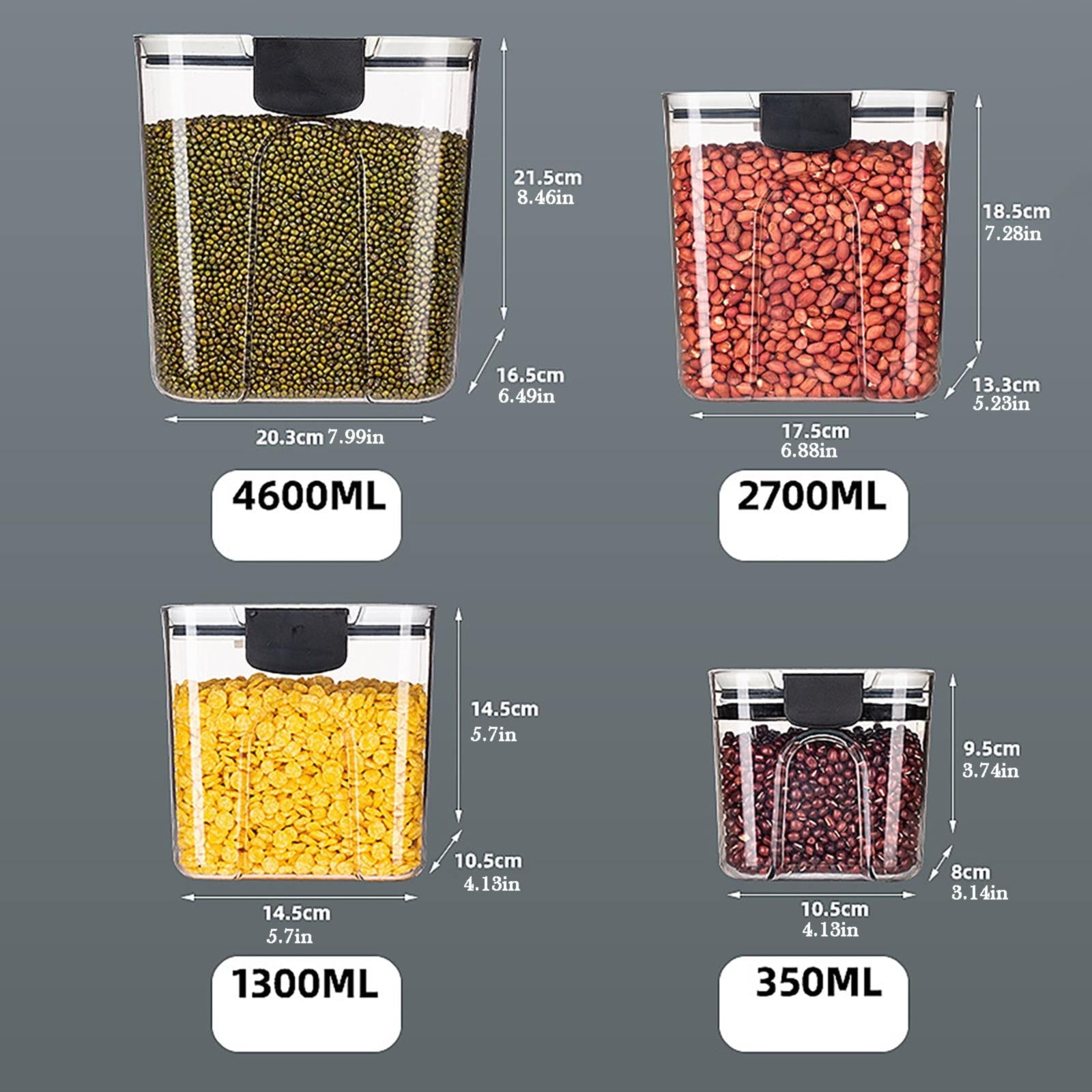 Airtight Food Storage Container Set with Labels for Flour, Sugar, Baking Ingredients and Pantry Organization, Style A — image 3