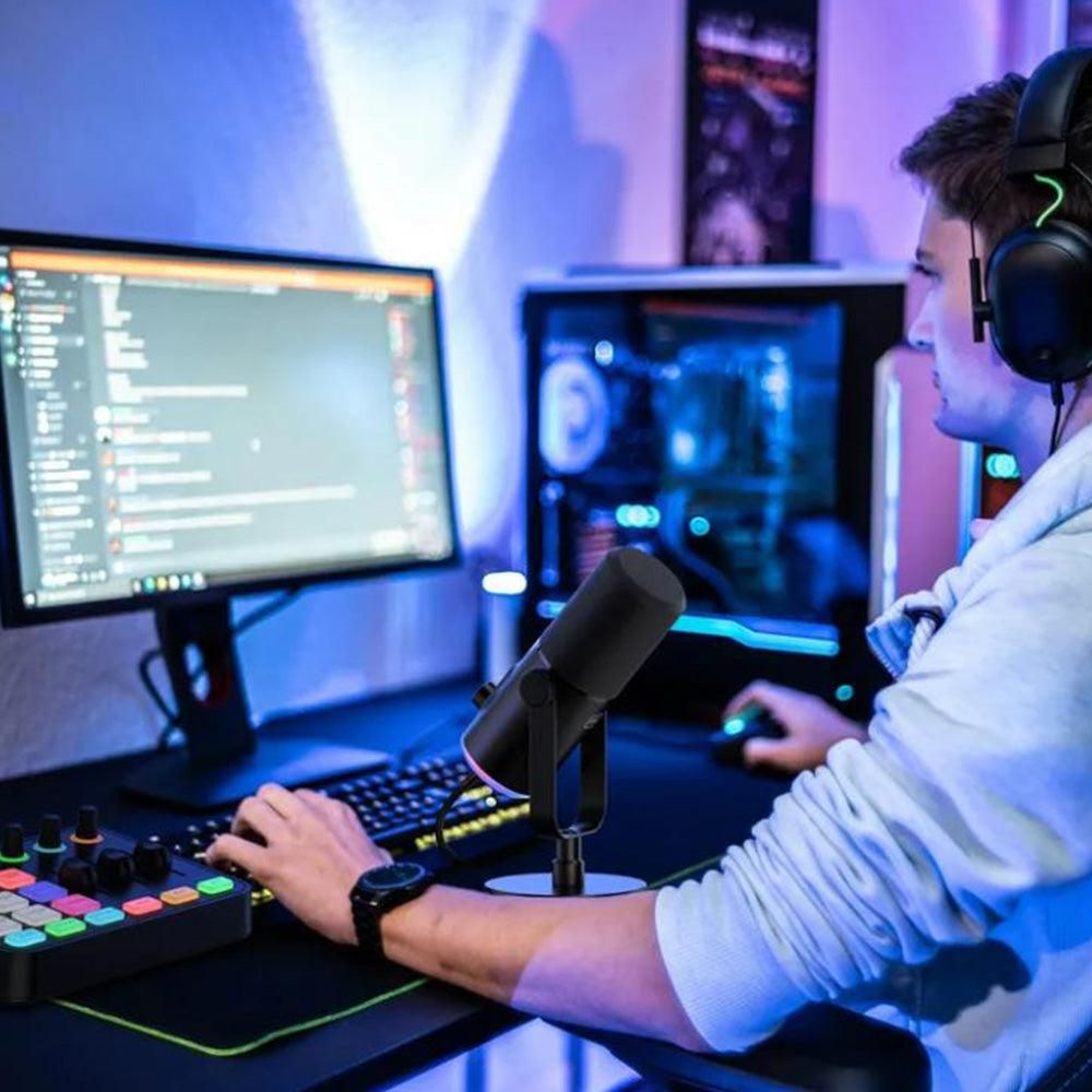 RGB Dynamic Gaming Microphone XLR/USB Interface for PC Streaming Podcast Recording Style 2 — image 5