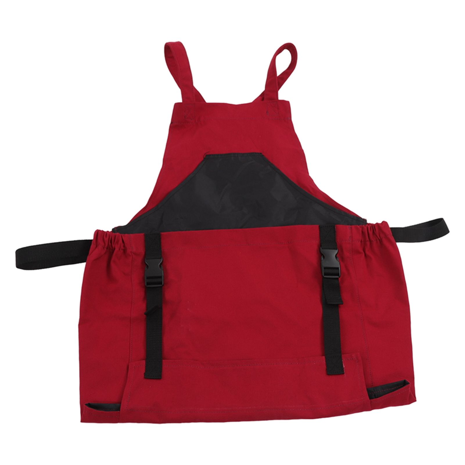 Gardening Apron Dark Red 210D PVC Waterproof Fabric Regulable Straps Lightweight Durable Outdoor Apron โ image 4