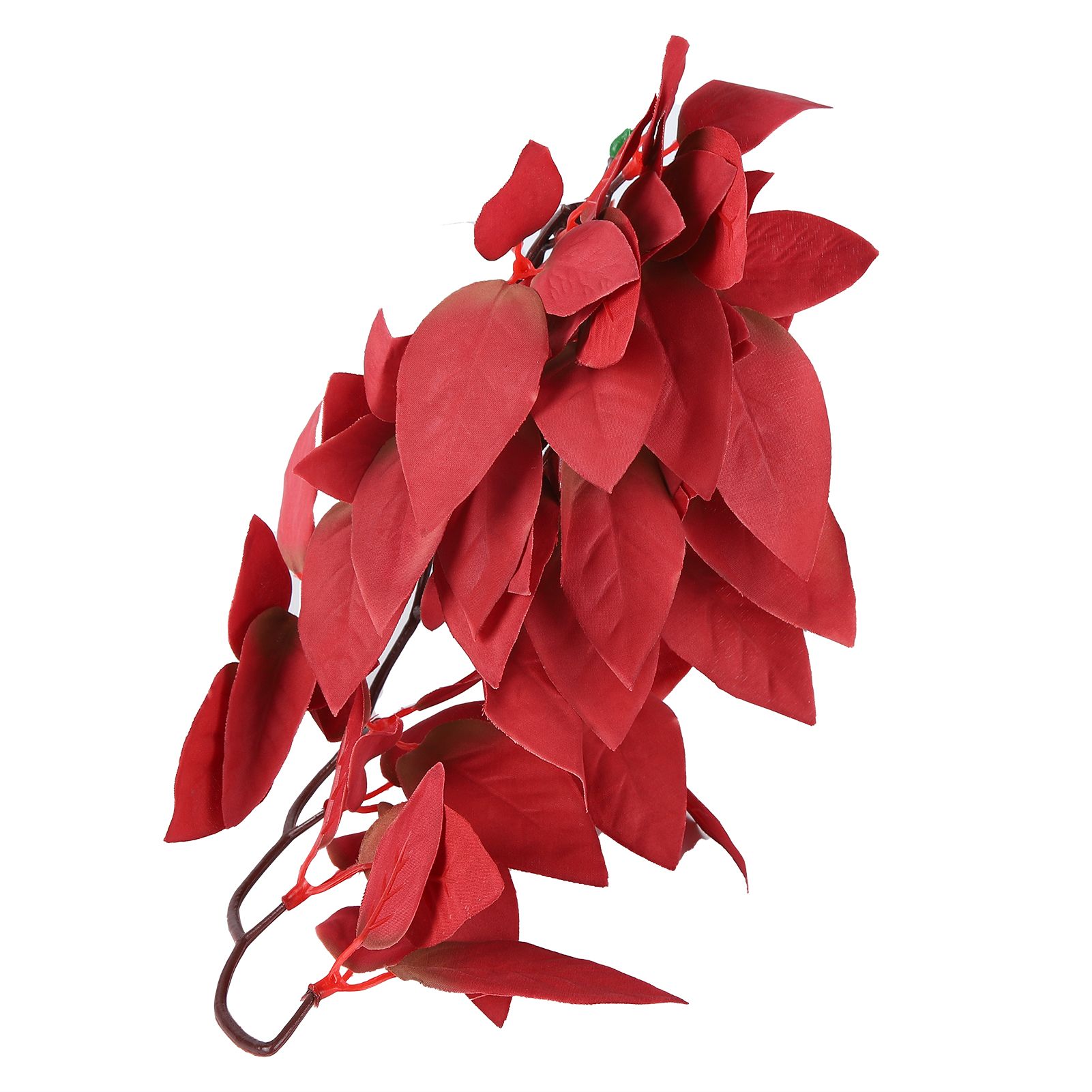 Artificial Reptile Plants Lifelike Plastic Plant Hanging Leaves Decoration with Suction Cup for Reptiles Terrarium Fish TankT-1033A4 โ image 4