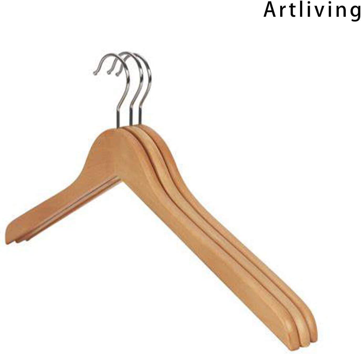 Wooden Coat Hangers, Set of 3 โ image 2