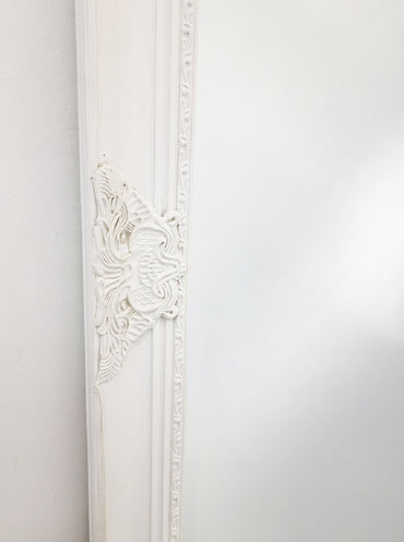 French Provincial Ornate Mirror - WHITE - X Large 100cm x 190cm — image 4