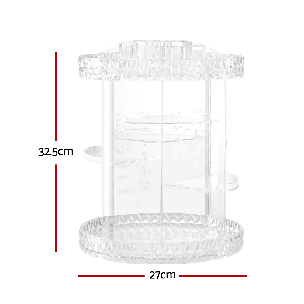 Embellir Makeup Organizer Acrylic Rotating Cosmetic Organizer Storage Display Holder — image 2