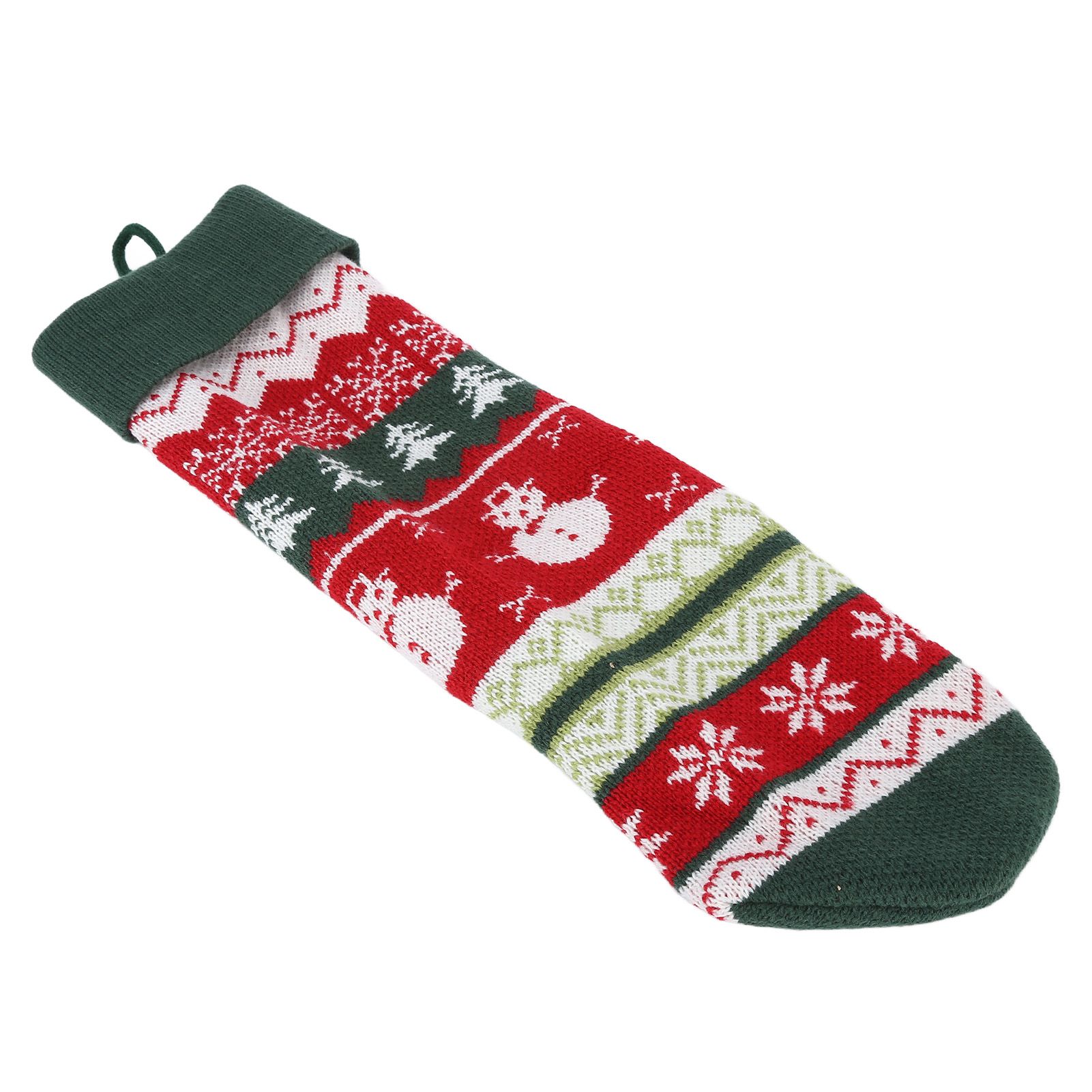 Christmas Decorations Children Sock Ornament Gift Bag Home Decoration for FestivalGreen Rope — image 5