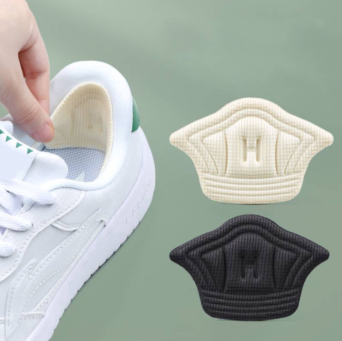 Anti-Slip Heel Insole | Premium Anti-Slip Heel | Foam Heel Cushion | Sneaker Pad | Anti-Slip Shoes | Prevent Blisters | Heel Protectors | 1 Pair | — image 3