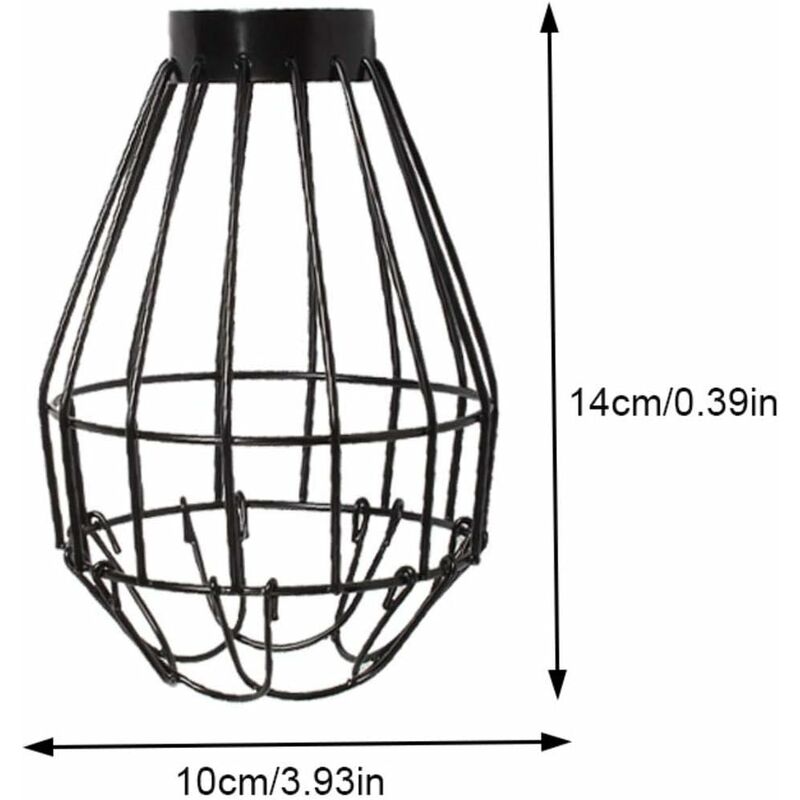 Reptile Heat Lamp Cover, Reptile Heat Lamp Shade - Wire Reptile Heater Guard, Anti-Scald Lamp Mesh Cover For Terrarium — image 2
