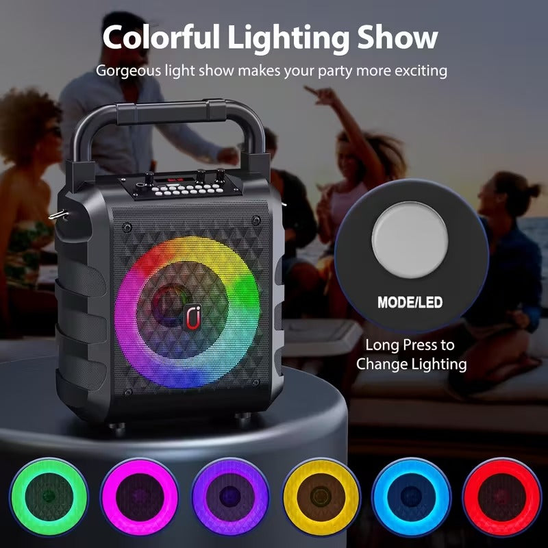 20W Portable Karaoke Speaker with Dual Wireless Mics — image 3