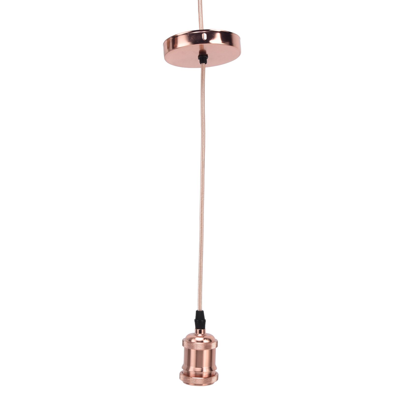 E27 Lamp Holder with Cord Vintage Pendant Light Lampholder for Bedroom 100‑240V — image 2