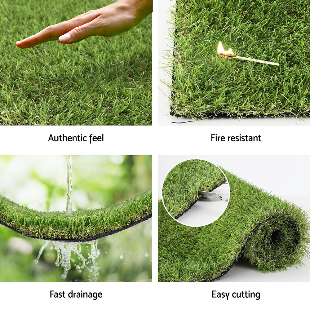 Prime Turf Artificial Grass 35mm 2mx5m Synthetic Fake Lawn Turf Plastic Plant 4-coloured โ image 5