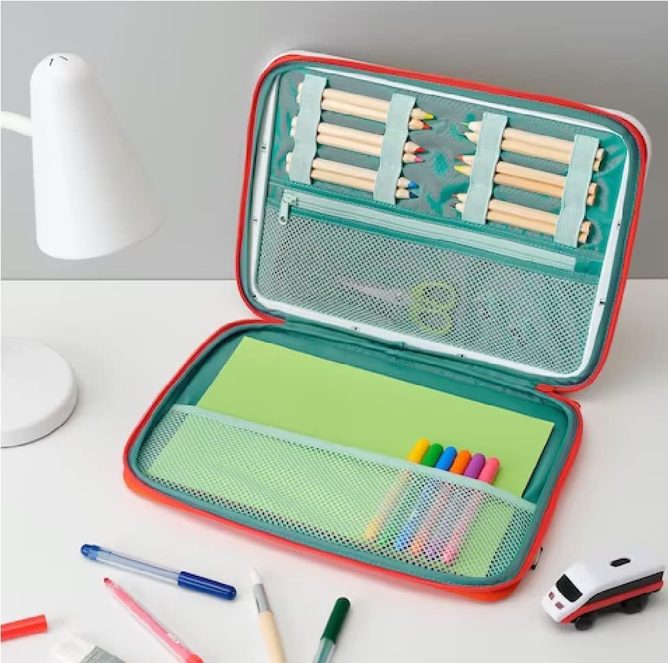 MÅLA Portable Drawing Case Red Polyester/Polypropylene 13 3/4x10 5/8'' — image 4