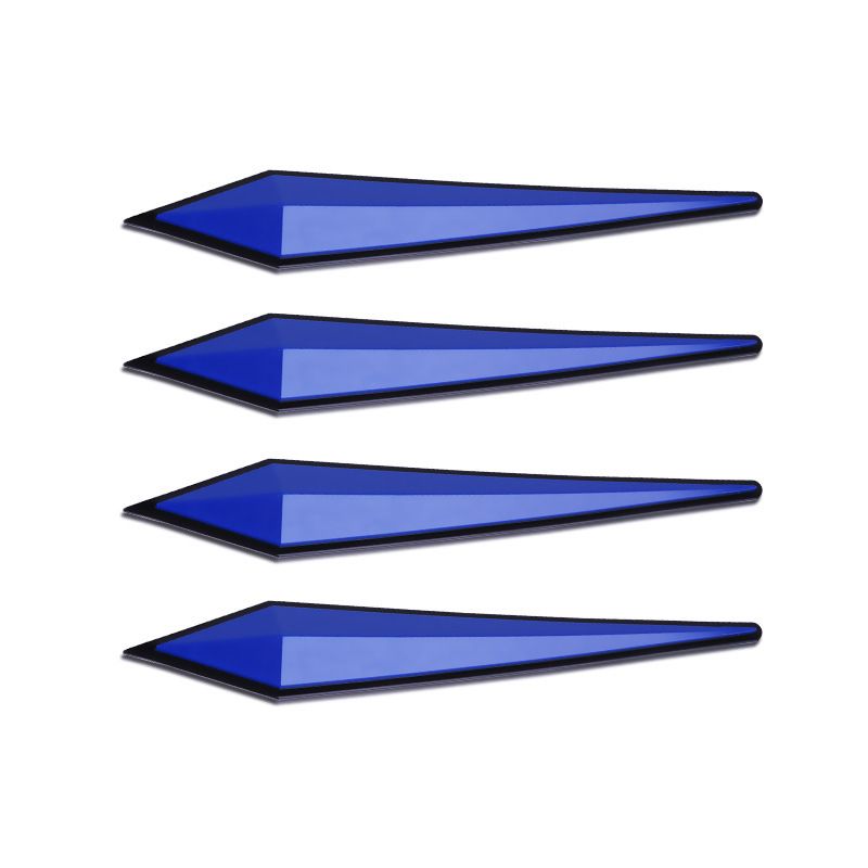 Ning zhi Car Bumper Strip TPE Arrow Design Blue - decorative anti-collision strips (set of 4)
