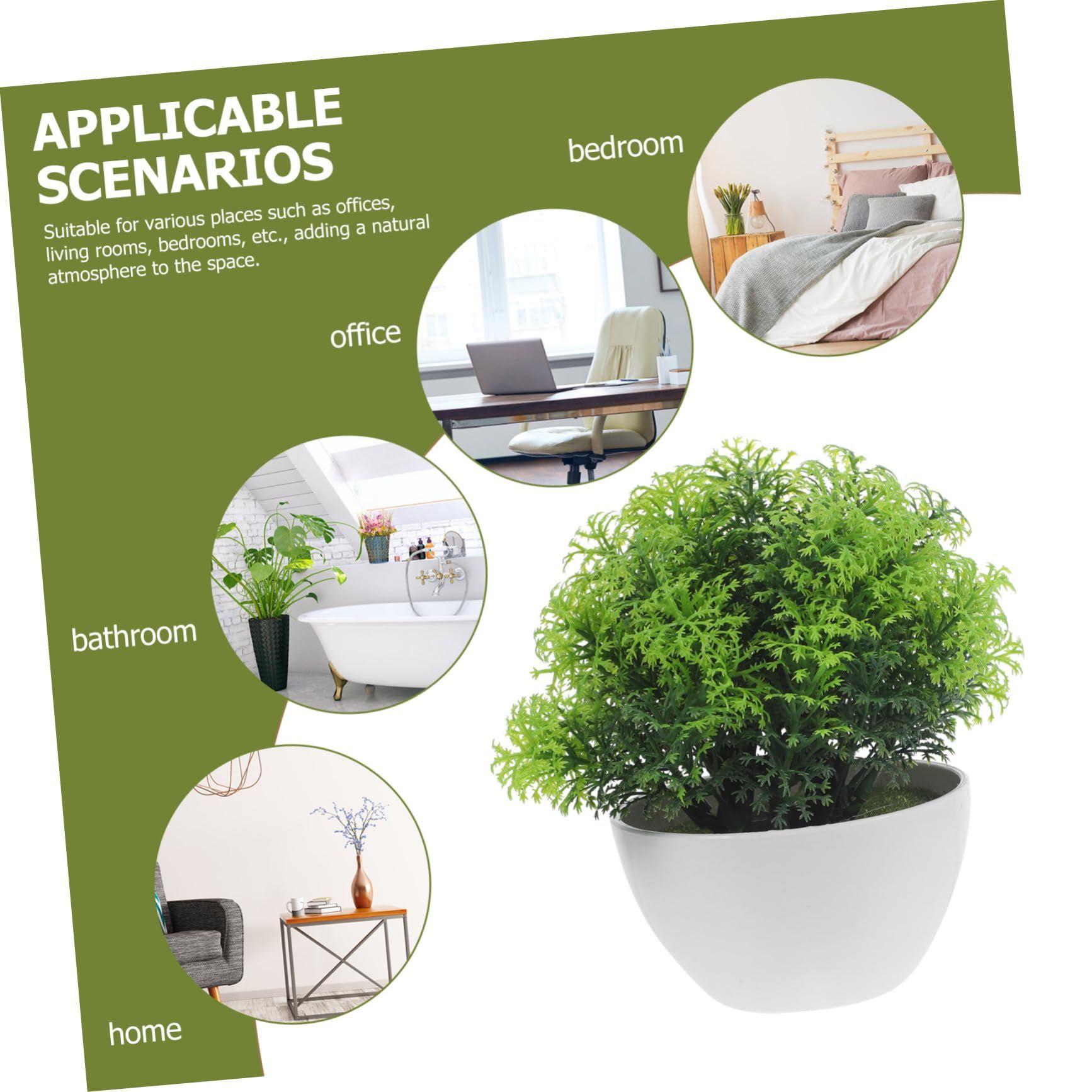 Artificial Potted Plant Artificial Bonsai Decor Artificial Plant Adornments Simulation Plant Artificial Potted Flower Fake — image 3