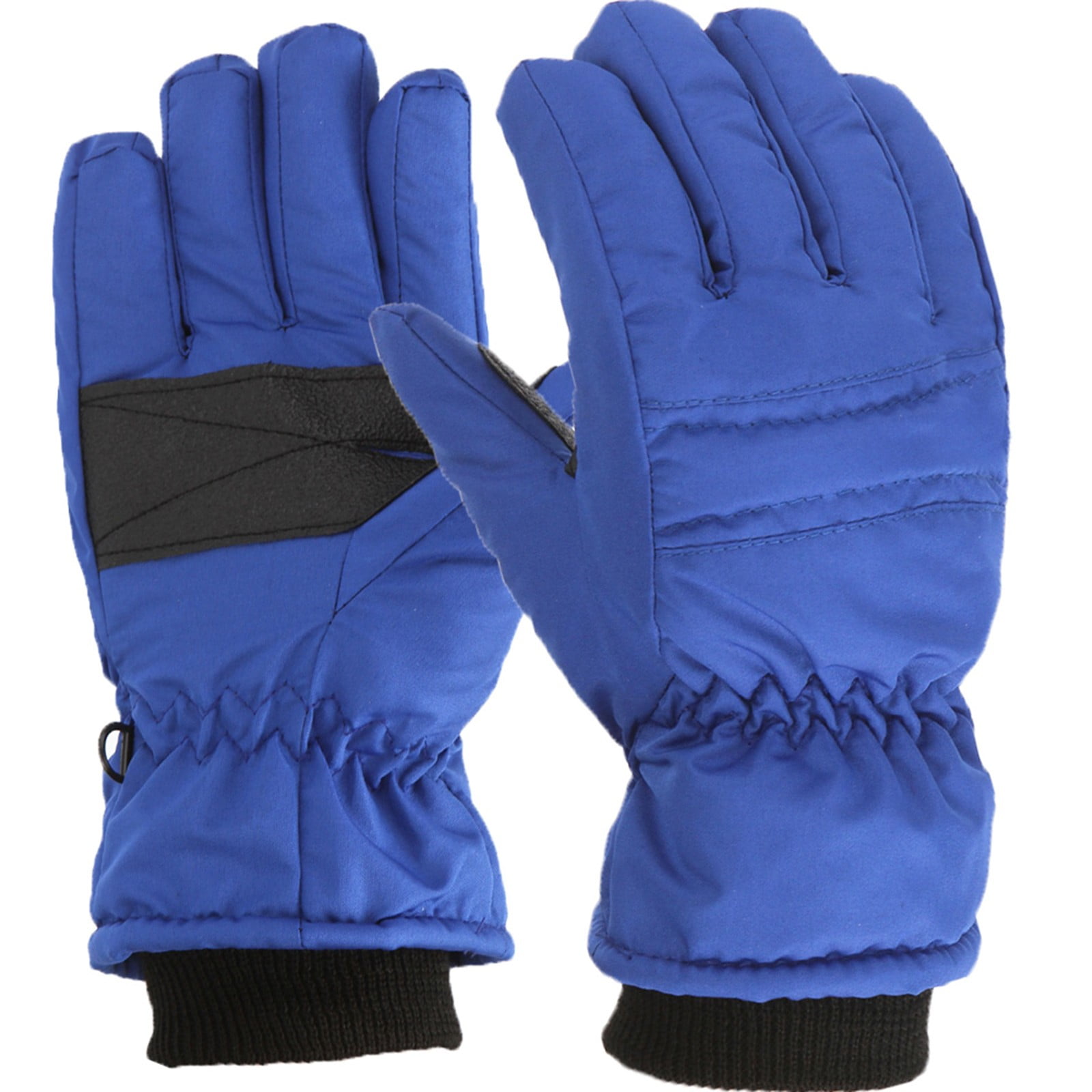 Gloves For Kids Toddler Skis Kids Gloves Winter Gloves Thick Gloves Stretchy Warm Gloves Boys Girls 6-24 Months 7-12 Year AHA1 kids snow gloves Blue — image 2