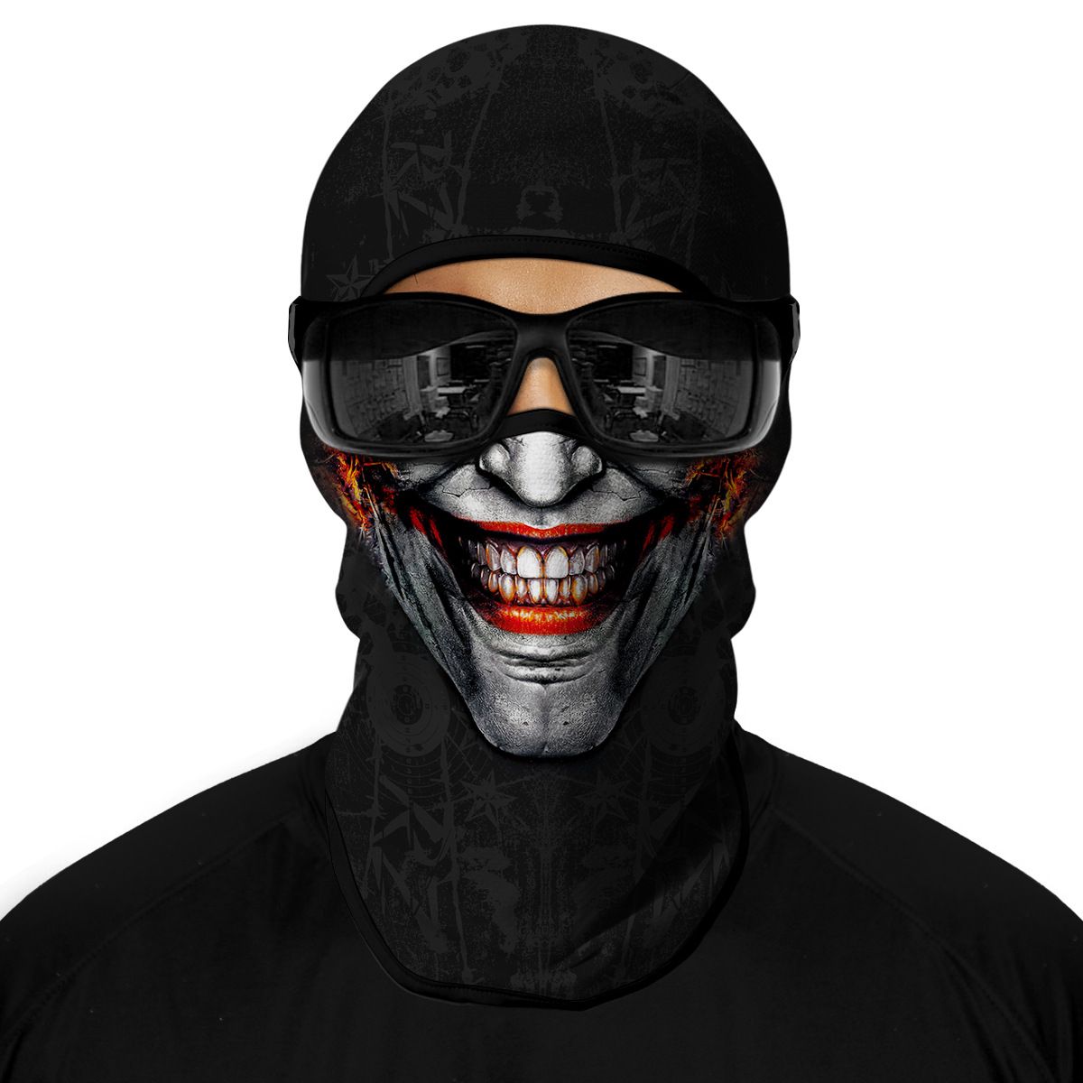 5pc Ski Mask Motorcycle Full Face Mask Outdoor Tactical Hood Headwear Mask Ghosts Skull Mask Men Women for Halloween — image 3