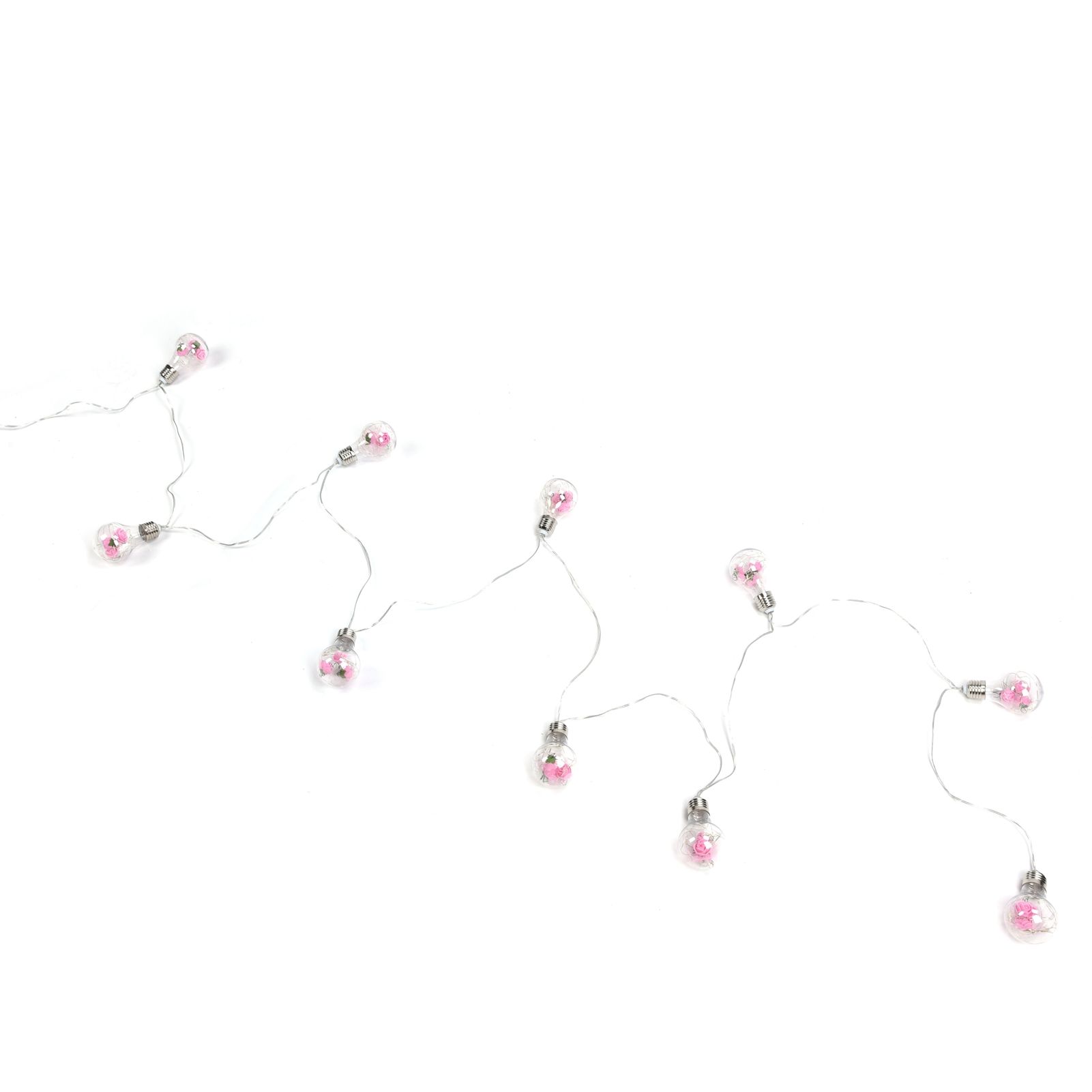 Light String 100LEDs Copper Wire Light String Artificial Rose E27 Bulb Children's Room Bedroom Decorative Lamp — image 4