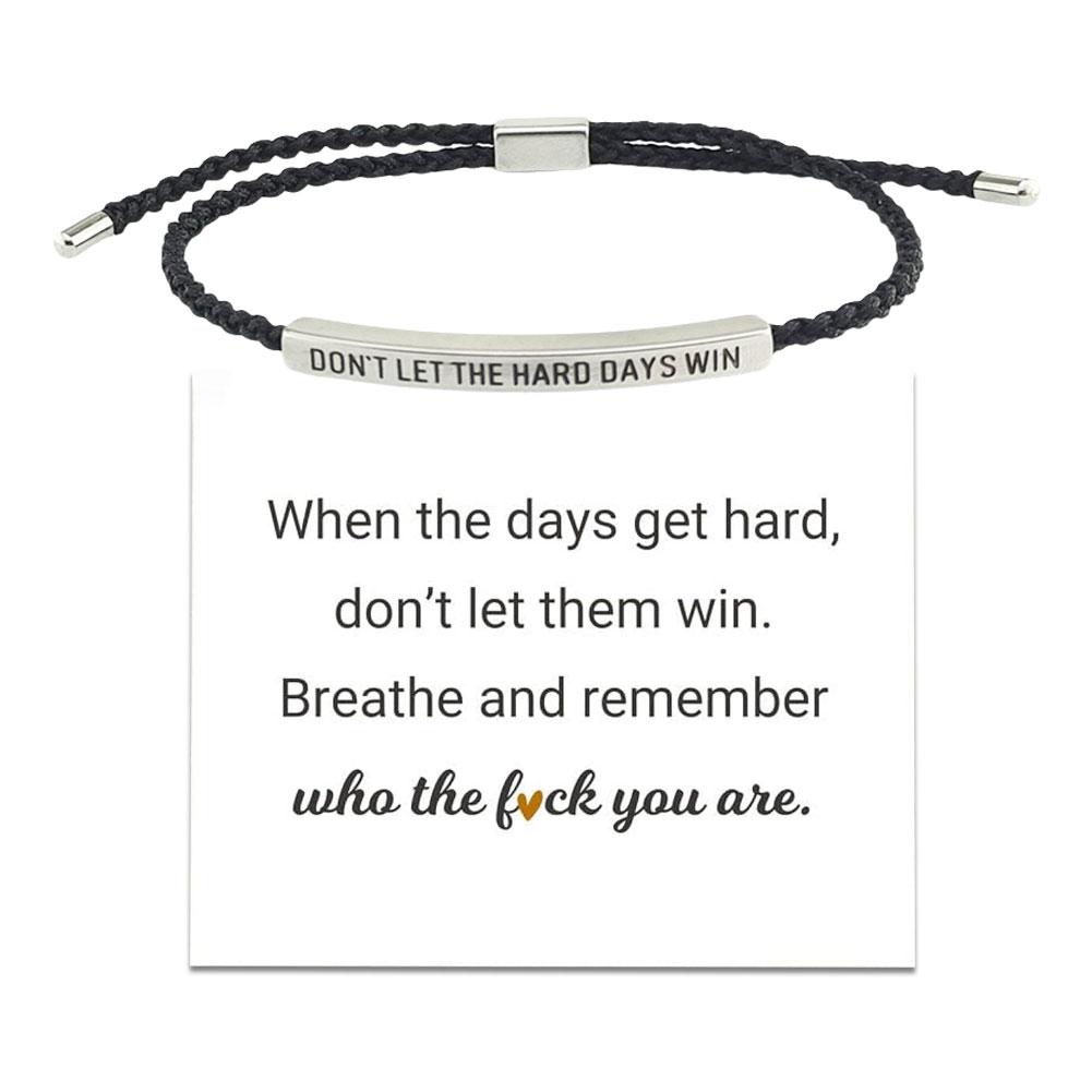 CTDWNT Don't let the tough days win bracelet for women and men, Inspira blue onesize — image 6