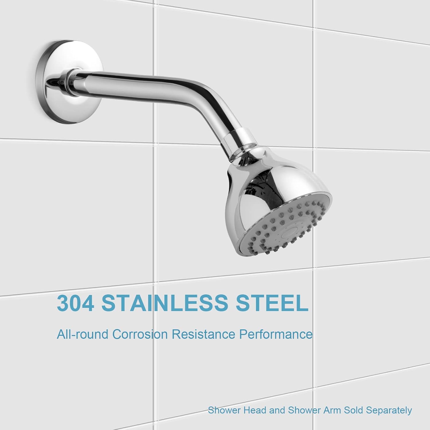 Shower Arm 10 in Bundle with 6 Mode Filtered Shower Head, Chrome — image 3