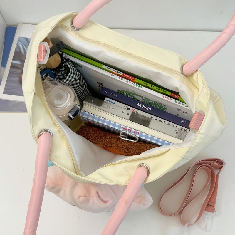 Tote Bag Nylon Large Capacity Removable Cute Star Doll Messenger Bag for PC Book Lipstick β image 6