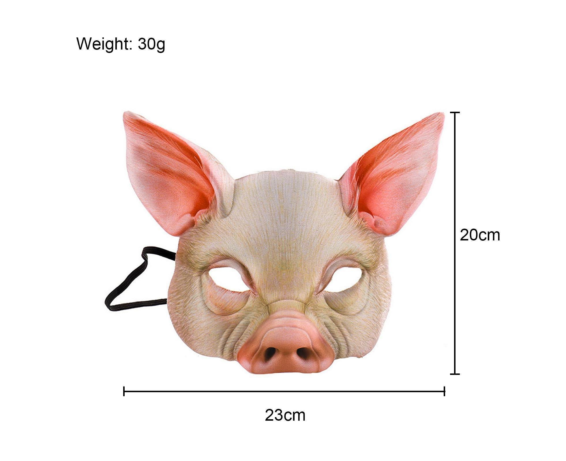 Halloween Pig Mask Animal Mask Realistic Cosplay Costume Mask for Halloween Themed Party Accessory โ image 4