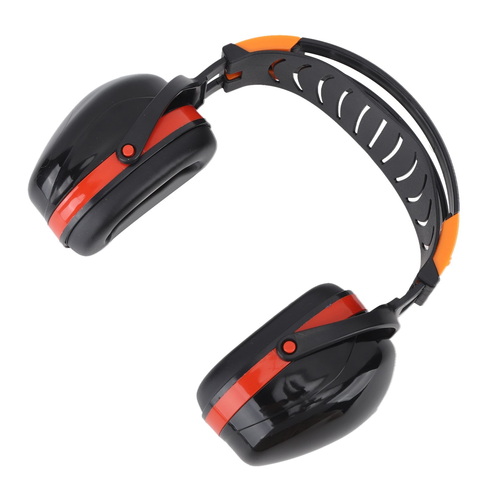 Noise Reduction Earmuffs Foldable Lightweight Hearing Protection Safety Over Head Ear Muff for Garden Shooting Mowing Black Red โ image 5