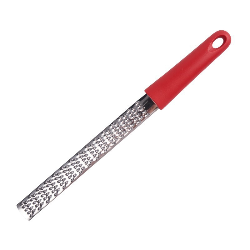 3-PCS Red Stainless Steel Lemon Zester and Cheese Grater 32cm Long Multi-functional Kitchen Grater for Citrus Ginger and Chocolate Australian Home Cooking