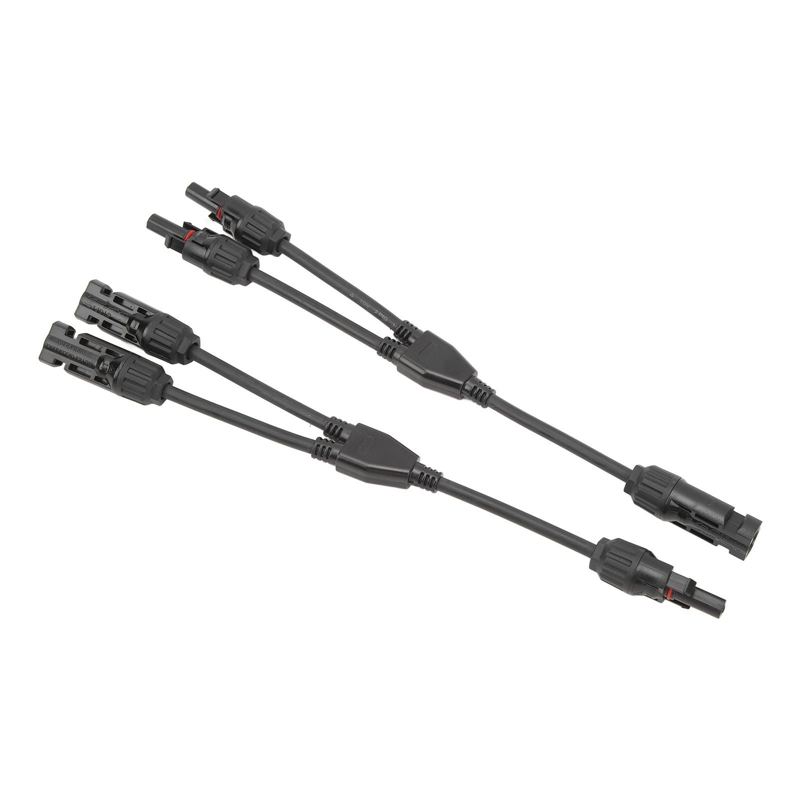 1 Pair Solar Panel Y Branch Parallel Cable 2 to 1 Solar Connectors Y Branch Parallel Adapter Cable Wire Plug Tool Kit MFF FMM 30CM 0.98FT — image 6