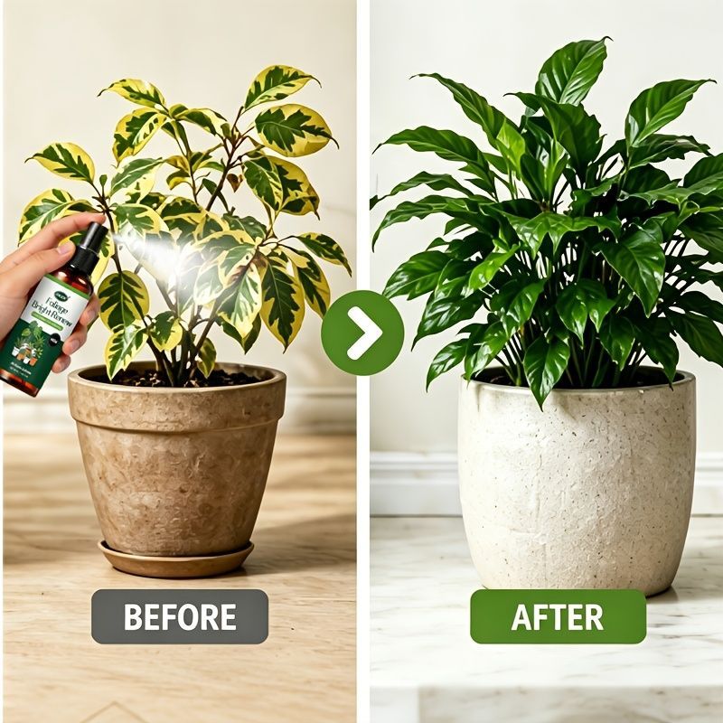 Green White Foliage Spray Plant Care Leaf Brightening Yellow Leaf Remover Dusting Spray โ image 3
