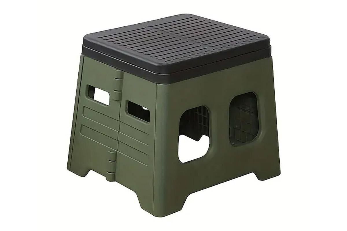 Portable Folding Toilet for Camping & Travel - Green β image 2