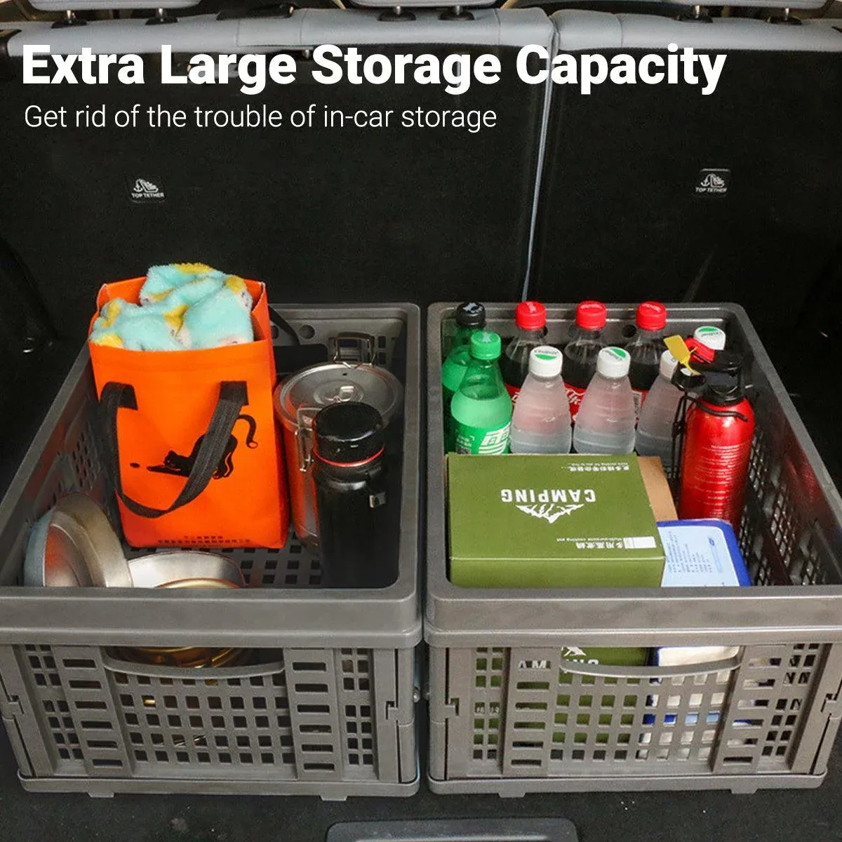 Car Trunk Storage Box Oversized Car Folding Box Outdoor Camping Large Capacity Finishing — image 5