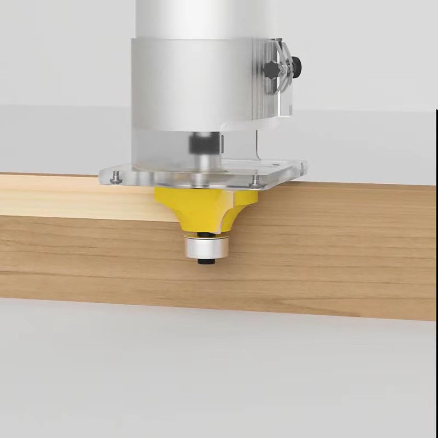 Router Bit Set,4pcs Router bit Set,1/4 inch Shank,Radius in 1/8", 1/4", 3/16", 5/16",Bearing Guide for Rounding Edge bit — image 2