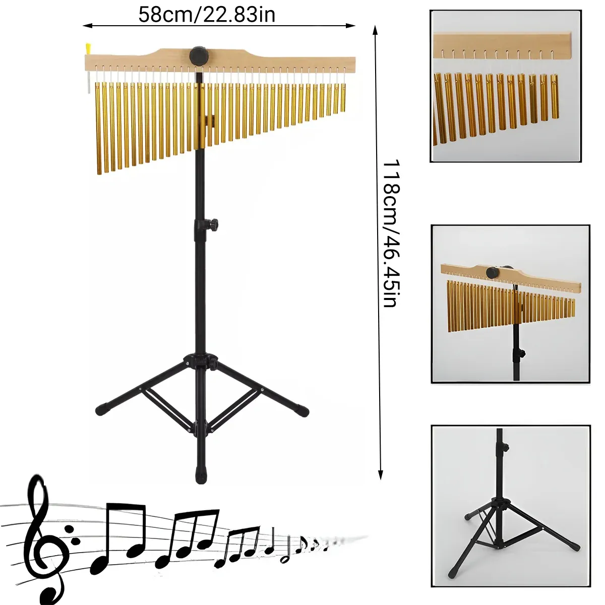 36 Note Wind Chime Musical Instrument Outdoor Home Decor Clear Sound Durable — image 3