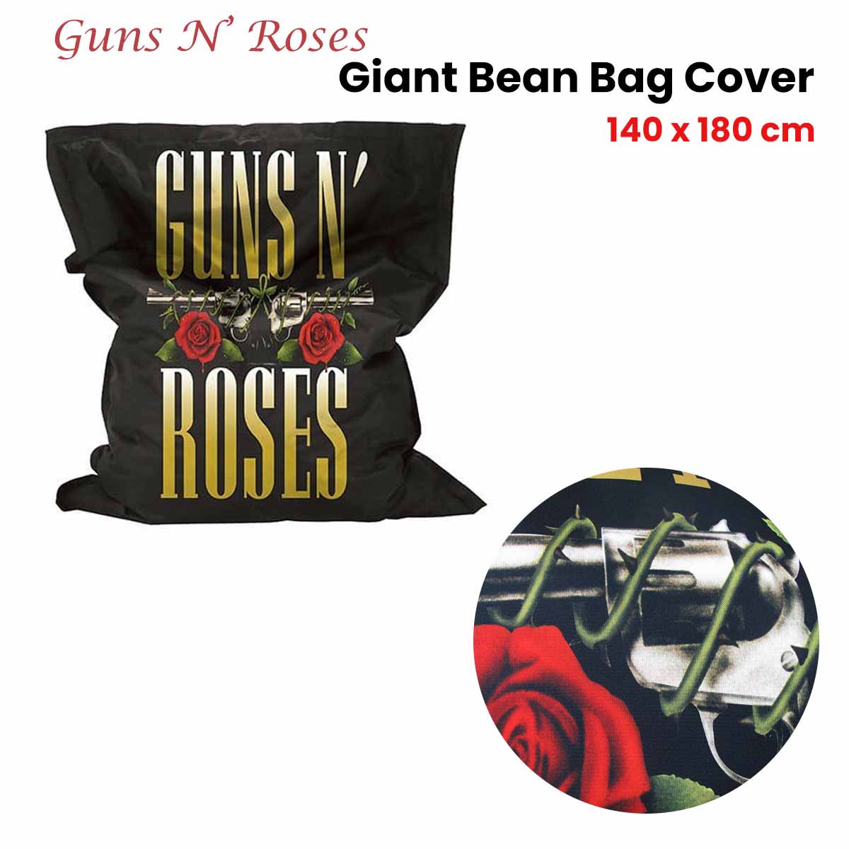 Guns N' Roses Giant Bean Bag Cover 140 x 180 cm โ image 2