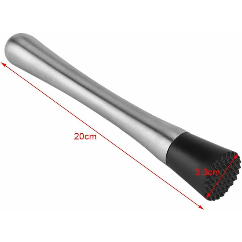 Pc Cocktail Muddler Stainless Steel Bar Stick Mojito Muddler Fruit Mixer Ideal Bartender Tool Barware โ image 2